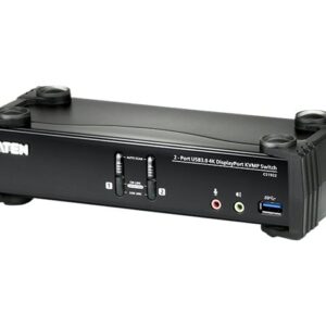 Aten CS1922 2-Port USB 3.0 4K DisplayPort KVMP Switch | Aten | 2-Port USB 3.0 4K DisplayPort KVMP™ Switch (Cables included) | CS1922