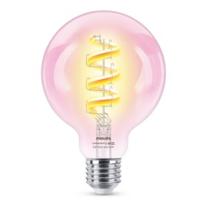 Philips Smart WiFi Filament Clear G95 RGB | E27 | 6.3 W | Full colour