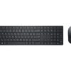 Dell KM5221W Pro | Keyboard and Mouse Set | Wireless | Ukrainian | Black | 2.4 GHz