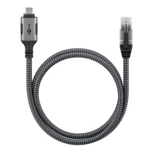 Goobay | USB-A 3.1 to RJ45 Ethernet Cable, 1 m | 70696 | Black