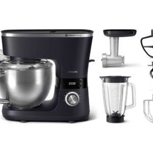 Philips Kitchen Machine with Mix | HR7962/21 7000 Series | 1000 W | Number of speeds 8 | Bowl capacity 5.5 L | Black