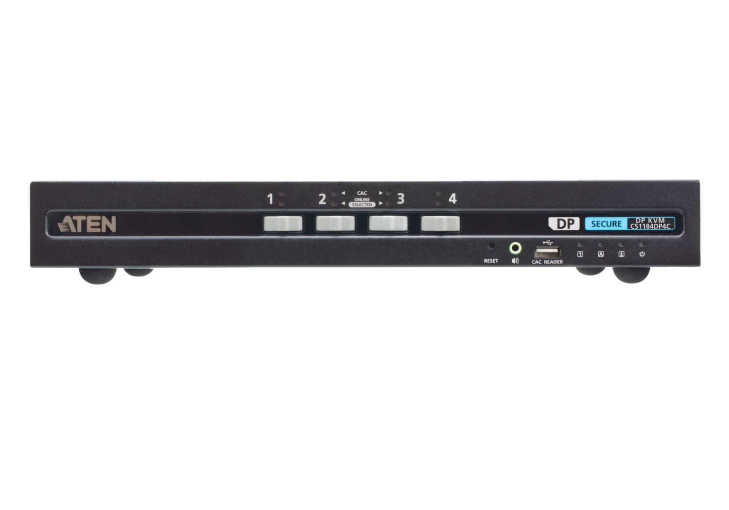 Aten 4P USB DP Single Display PP4 Secure KVM (CAC) | CS1184DP4C