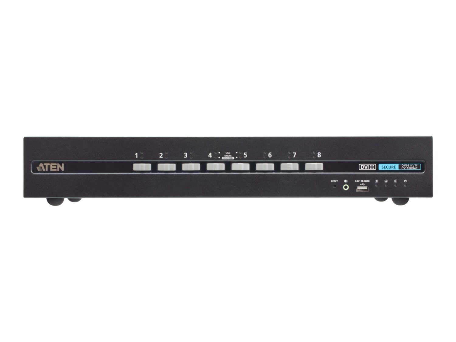 Aten 8-Port USB DVI Secure KVM Switch with CAC (PSD PP v4.0 Compliant) | CS1188D4C