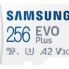 Samsung | MicroSD Card | EVO Plus | 256 GB | microSDXC Memory Card | Flash memory class U3, V30, A2