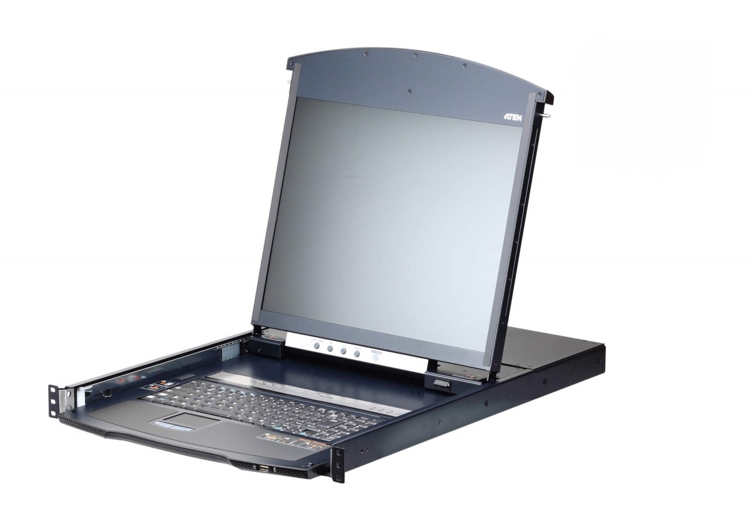 Aten KL1108VNA-AG 8-Port Cat 5 Dual Rail KVM over IP Switch with Virtual Media | 19" LCD