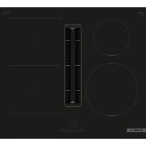 Bosch | PVS611B16E | Induction hob with integrated ventilation system | 60 cm | Number of burners/cooking zones 4 | B | Black | Touch