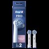 Oral-B | Replaceable toothbrush heads | EB60X-2 Sensitive Clean Pro | Heads | For adults | Number of brush heads included 2 | White
