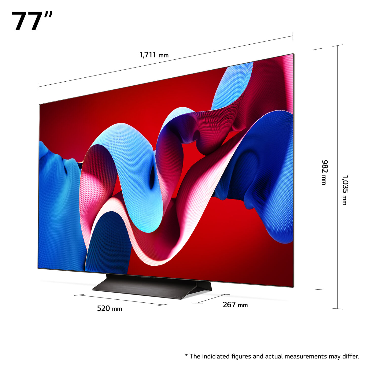 LG OLED TV | OLED77C41LA | 77 | Smart TV | webOS 24 | 4K UHD
