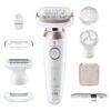 Braun Epilator | SES9-360 Silk épil 9 Flex 3D | Operating time (max) 50 min | Number of power levels 1 | Wet & Dry | White/Rose