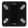 Adler | Smart Bathroom Scale | AD 8186b | Auto power off | Body fat analysis | Body Mass Index (BMI) measuring | Bone mass analysis | Maximum weight (capacity) 180 kg | Memory function | Multiple users | Bluetooth 4.2; Tempered Glass Platform: 6 mm; Overload/Low Battery Indicator