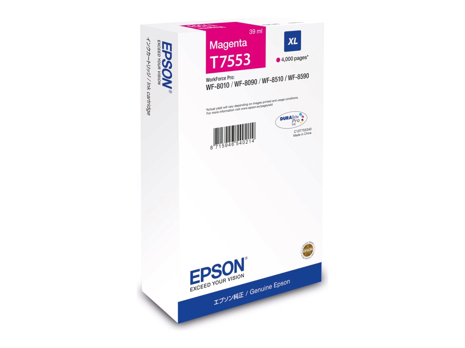 Epson WF-8XXX Series | XL Ink Cartridge | Magenta