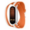 Xiaomi Dual-tone Leather Strap | 140–180mm | White and Orange | Calf Leather, PU (inside)