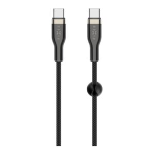 Fixed | Braided Cable USB-C/USB-C, 2m, 100W | FIXDB-CC2-BK