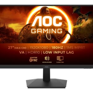 AOC 27G15N2 | 27 " | VA | FHD | 16:9 | 180 Hz | 1 ms | 1920 x 1080 pixels | 300 cd/m² | HDMI ports quantity 1 | Warranty 36 month(s)