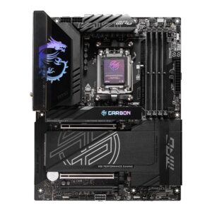MSI Processor family AMD | Processor socket AM5 | DDR5 UDIMM | Supported hard disk drive interfaces SATA, M.2 | Number of SATA connectors 4