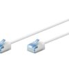 Goobay 74326 Ultra-Flexible CAT 6A Patch Cable, Slim, U/FTP, 0.15 m, White | Goobay