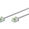 Goobay 74343 Ultra-Flexible CAT 8.1 Patch Cable, Slim, U/FTP, 0.15 m, Grey | Goobay