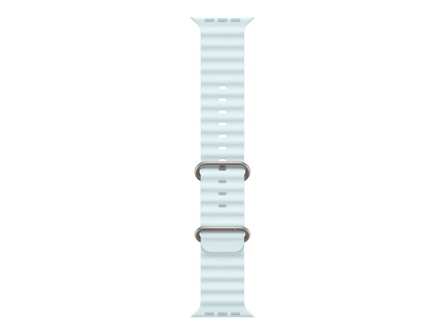 Apple | 49mm Ice Blue Ocean Band - Natural Titanium Finish