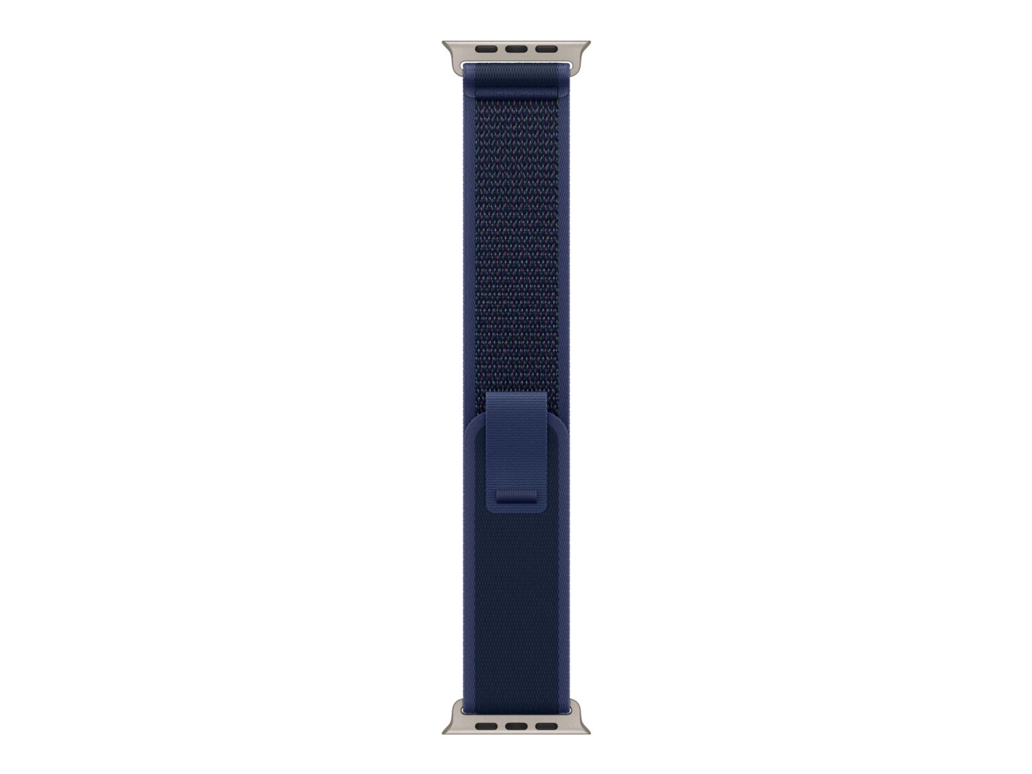 Apple 49mm Blue Trail Loop - M/L - Natural Titanium Finish