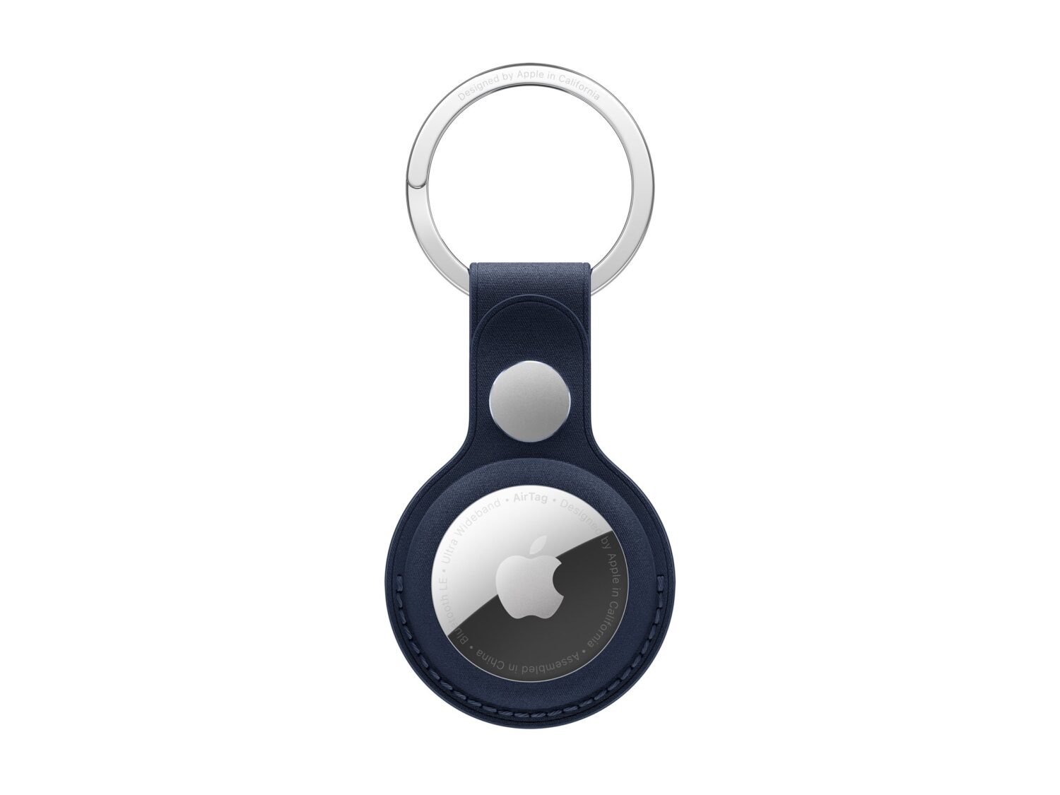 Apple AirTag FineWoven Key Ring | Deep Blue