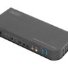 Digitus KVM Switch, 2-Port, 4K60Hz, 2 x DP in, 1 x DP/HDMI out | DS-12850