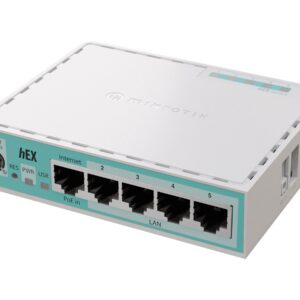 MikroTik RouterBOARD hEX | E50UG | 10/100/1000 Mbit/s | Ethernet LAN (RJ-45) ports 5 | Mesh Support No | MU-MiMO No | No mobile broadband