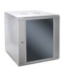 SOMI Networks | 18U, 19″ Network Wall Cabinet | 18U-60/45FPC | Gray | With Front Glass Doors; Unassembled | Depth: 45 cm