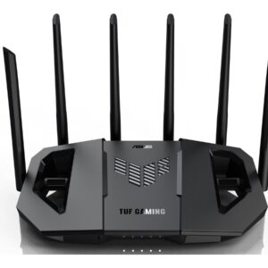 Asus | Dual Band WiFi 7 Extendable Gaming Router | TUF Gaming BE6500 | 802.11be | 6500 Mbit/s | Ethernet LAN (RJ-45) ports 4 | Mesh Support Yes | MU-MiMO Yes | Antenna type External fixed | 1