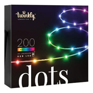 Twinkly Dots Smart LED 200 RGB, 10m, Black wire|Multicolor