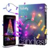 Twinkly Candies 100 Candle-shaped RGB LEDs, Clear Wire, USB-C