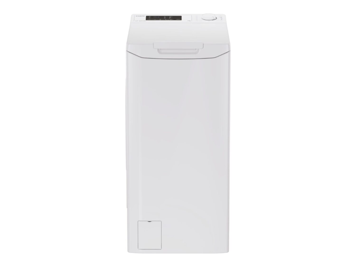 Candy Washing Machine | TCA273D3-S | Energy efficiency class C | Top loading | Washing capacity 7 kg | 1200 RPM | Depth 60 cm | Width 41 cm | Digit | White - Image 2