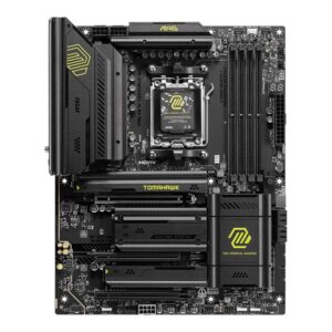 MSI MAG X870 TOMAHAWK WIFI | Processor family AMD | Processor socket AM5 | Supported hard disk drive interfaces SATA, M.2 | Number of SATA connectors 4