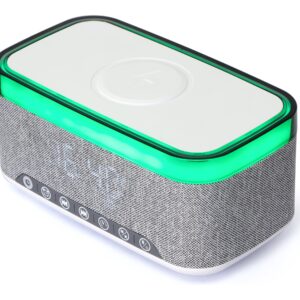 Gembird Digital Alarm Clock with Speaker and Charging Function | DAC-SPKBT-QC15-GR | Bluetooth | Wireless connection