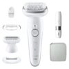Braun Epilator | SES9-341 Silk-épil 9 | Operating time (max) 50 min | Number of power levels 2 | Wet & Dry | White