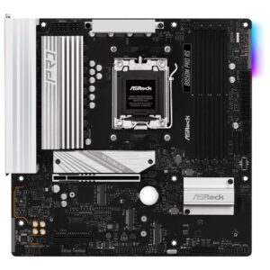 ASRock B850M PRO RS | Processor family AMD | Processor socket AM5 | DDR5 | Supported hard disk drive interfaces SATA, M.2 | Number of SATA connectors 4