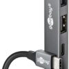 Goobay Slim 4-Port USB Hub, USB-C to USB-C/USB-A, 5 Gbit/s | 74459