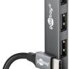 Goobay Slim 4-Port USB Hub, USB-C to USB-A, 5 Gbit/s | 74457