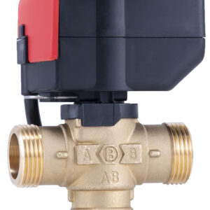 Barberi Three-way flow distribution valve DN 25 with e-drive