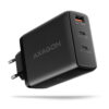 AXAGON GaN wallcharger, 3x port (USB-A + 2x USB-C), PD3.0/PPS/QC4+/SFC2.0/AFC/SCP/FCP/Apple, 100W | ACU-DPQ100