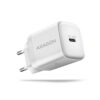 AXAGON Wallcharger 1x port USB-C, PD3.0 / PPS /QC4+/AFC/FCP/Apple, 20W | ACU-PD20W