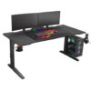 Genesis | Modular Gaming Desk | Holm 160 RGB | Anthracite Black