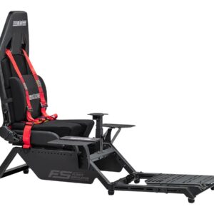 Next Level Racing | Flight Simulator Cockpit | Black and Red
