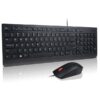 Lenovo Essential | Keyboard and Mouse Combo | Wired | US Euro | Black