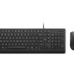 Lenovo Essential | Gaming Keyboard and Mouse Set | Wired | Nordic | Black