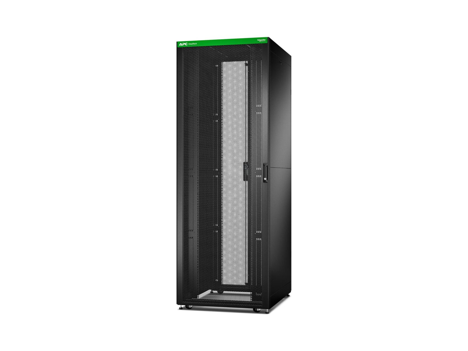 APC Easy Rack 800mm/48U/1000mm with Roof, Side panel,castors,feet and 4 Brackets, No Bottom, black | Schneider Electric