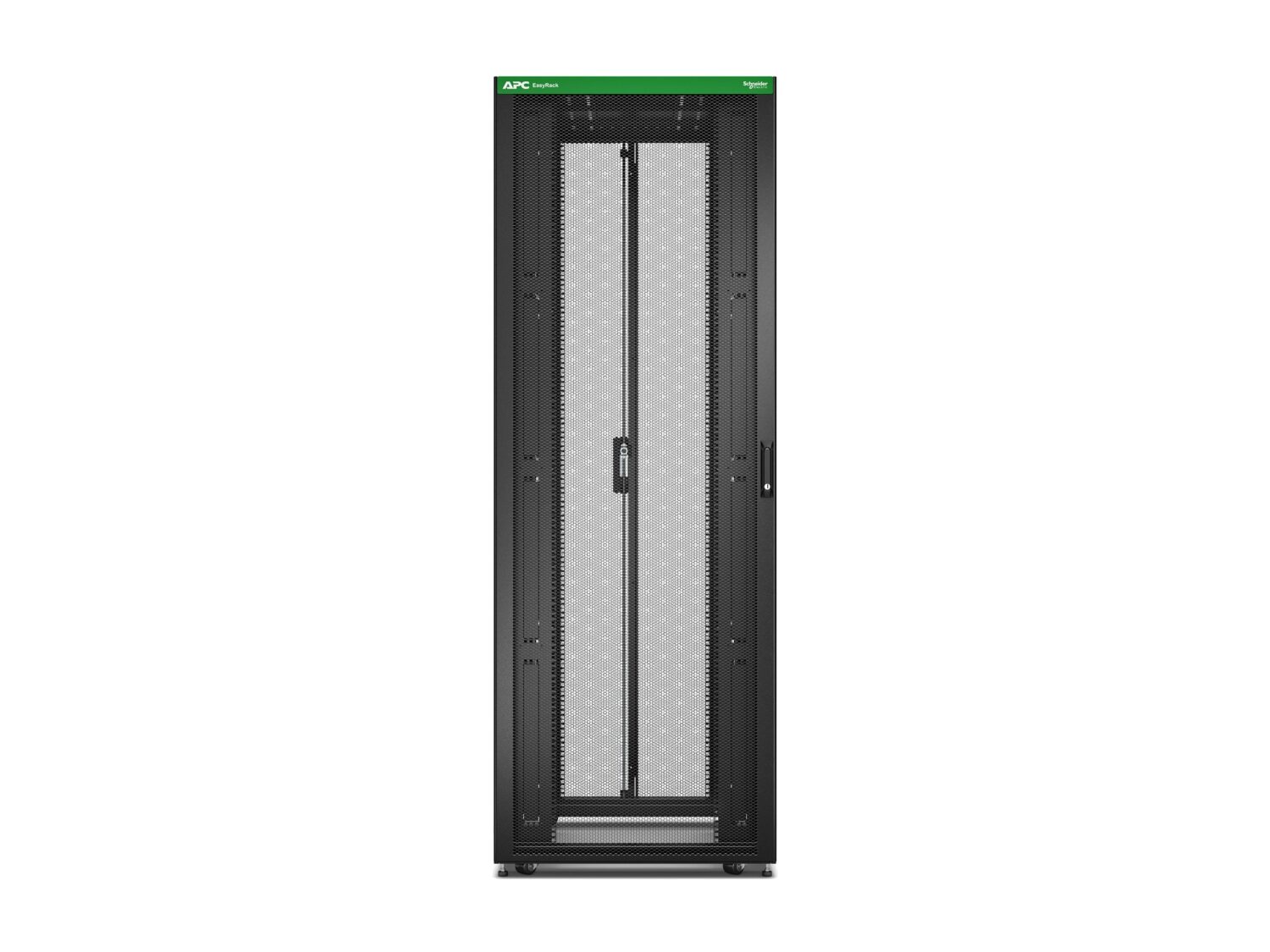 APC Easy Rack 800mm/48U/1200mm , with Roof, castors, feet and 4 Brackets, No Side panels, black | Schneider Electric