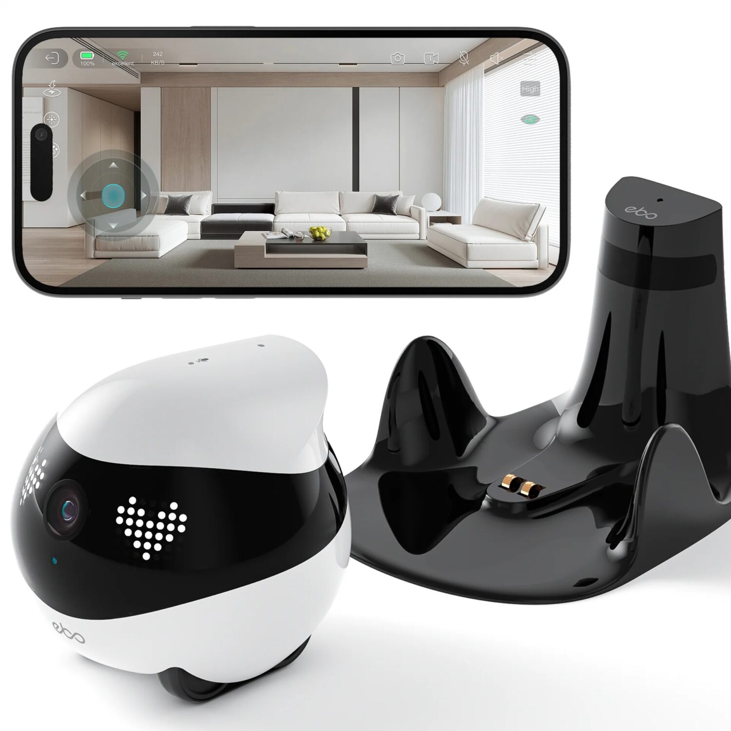 Enabot | Companion Robot | EBO AIR 2 | Compact | Maximum Memory Support 256G