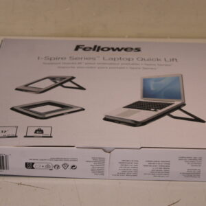 SALE OUT. Fellowes Quick Lift I-Spire laptop stand - black | Fellowes | Laptop Stand | Quick Lift I-Spire | DAMAGED PACKAGING | Black | 320 x 42 x 286 mm