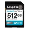 Kingston | Canvas Go! Plus | 512 GB | SD | Flash memory class Class 10, UHS-I, U3, V30