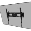 Neomounts Wall mount | WL35-750BL18 Heavy duty wall mount | Adjustable Height, Tilt | 43-98 " | Maximum weight (capacity) 125 kg | Black